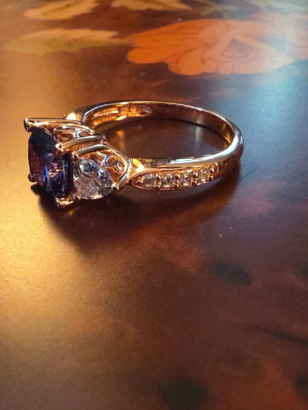 Bella Luce(R) Tanzanite & Diamond Simulants Eterno(TM) Rose Ring